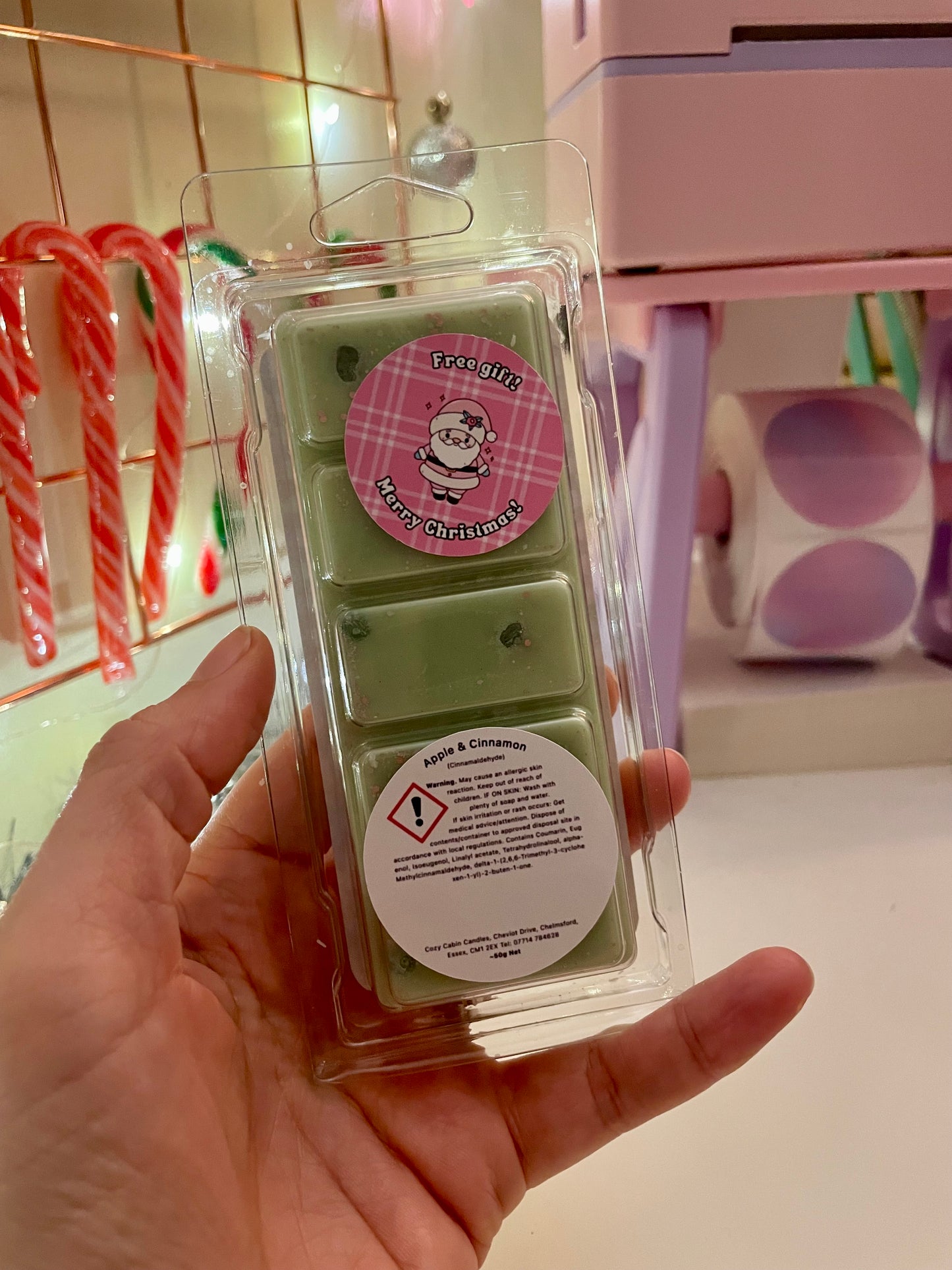 Apple & Cinnamon Wax Melts - Crystal Energy Infused