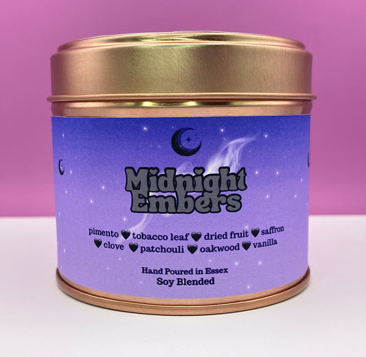 Coming soon ! Midnight Embers Scented Candle