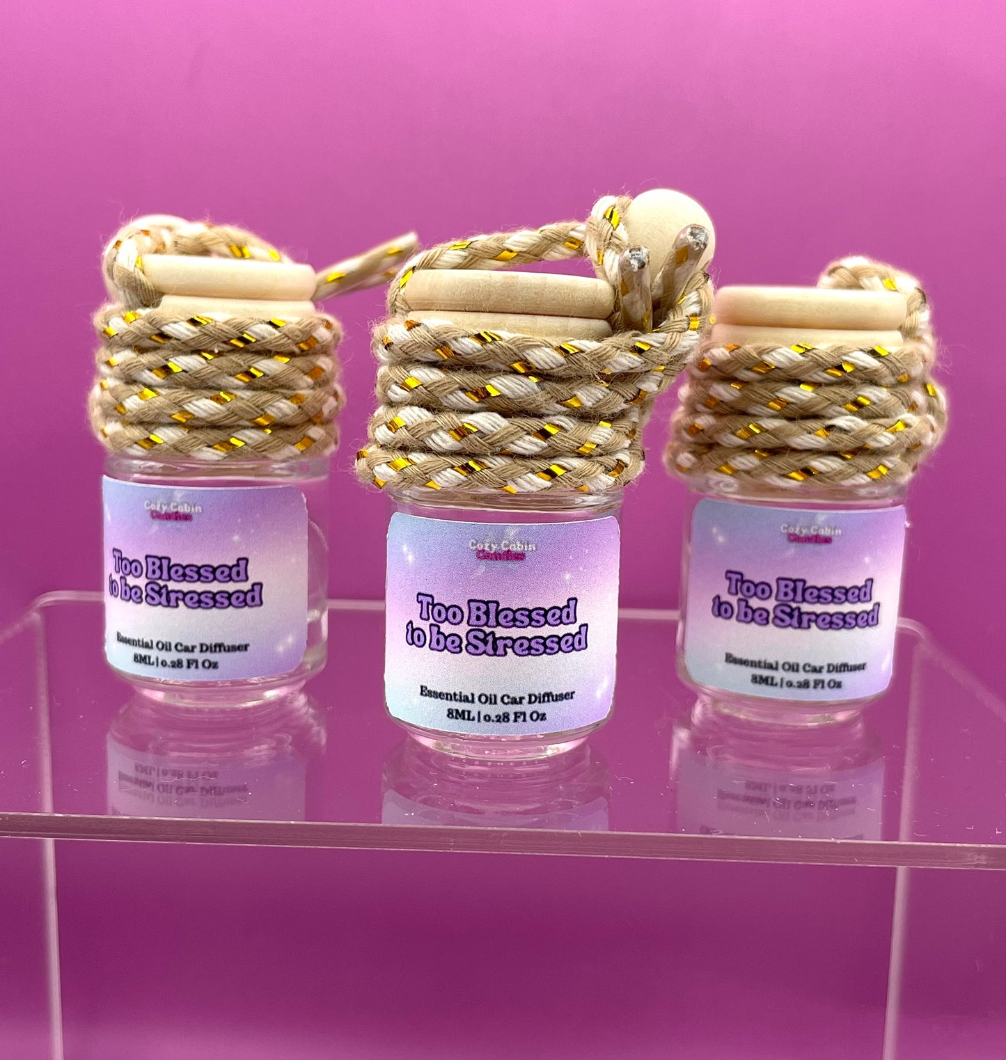 Too Blessed to be Stressed Essential Oil Car Diffuser