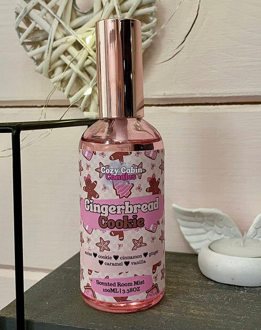 Gingerbread Cookie Room Mist - Christmas Limited Edition Pink Bottle