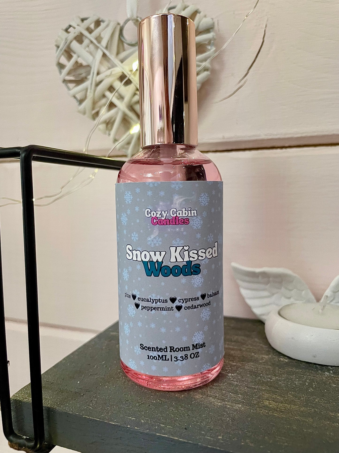 Snow Kissed Woods Room Mist - Christmas Limited Edition Pink Bottle