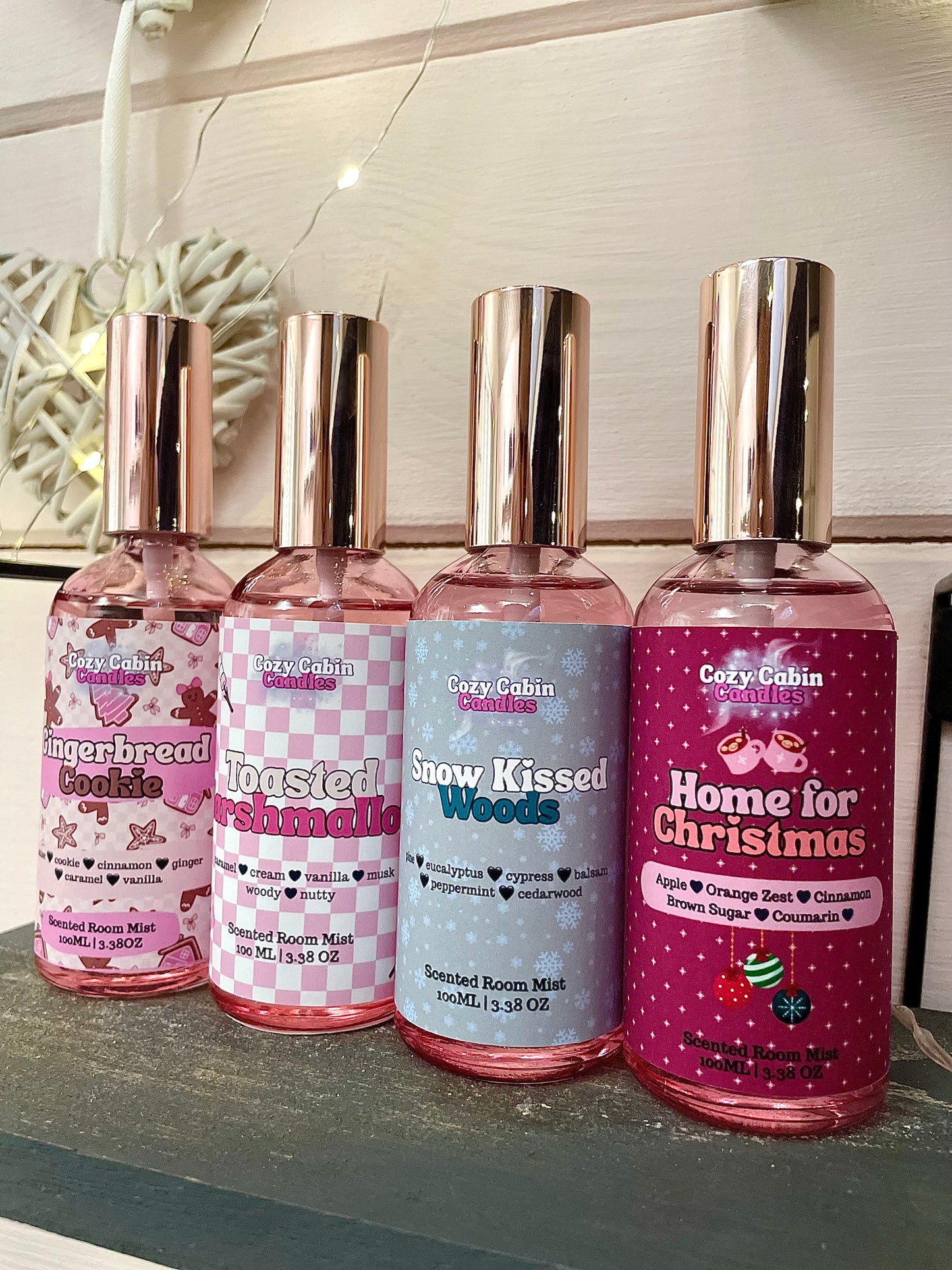 Snow Kissed Woods Room Mist - Christmas Limited Edition Pink Bottle